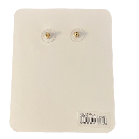 New J.Crew Made-in-Italy Acetate Interlocking Oval Dried Blossom Earrings - Picture 9 of 9